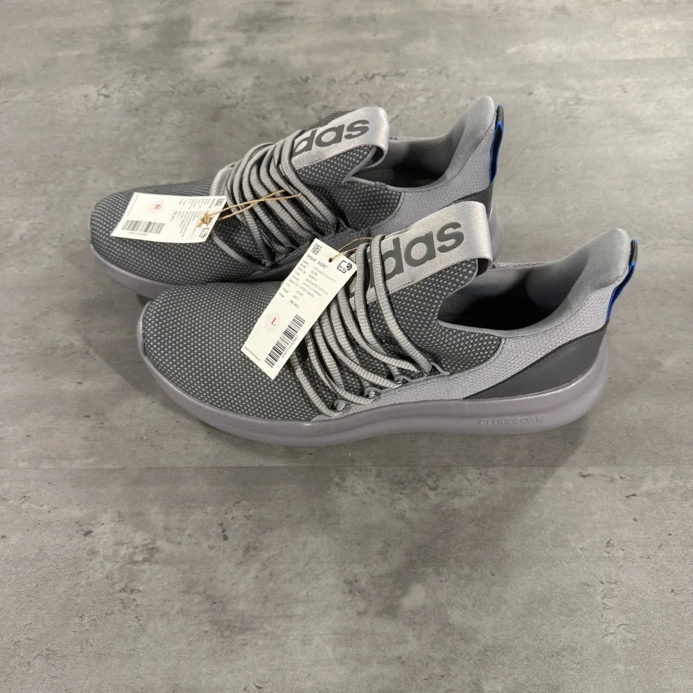 Adidas Lite Racer Adapt 7.0 Mens 9 Grey Blue IH2987 Lifestyle Running NEW